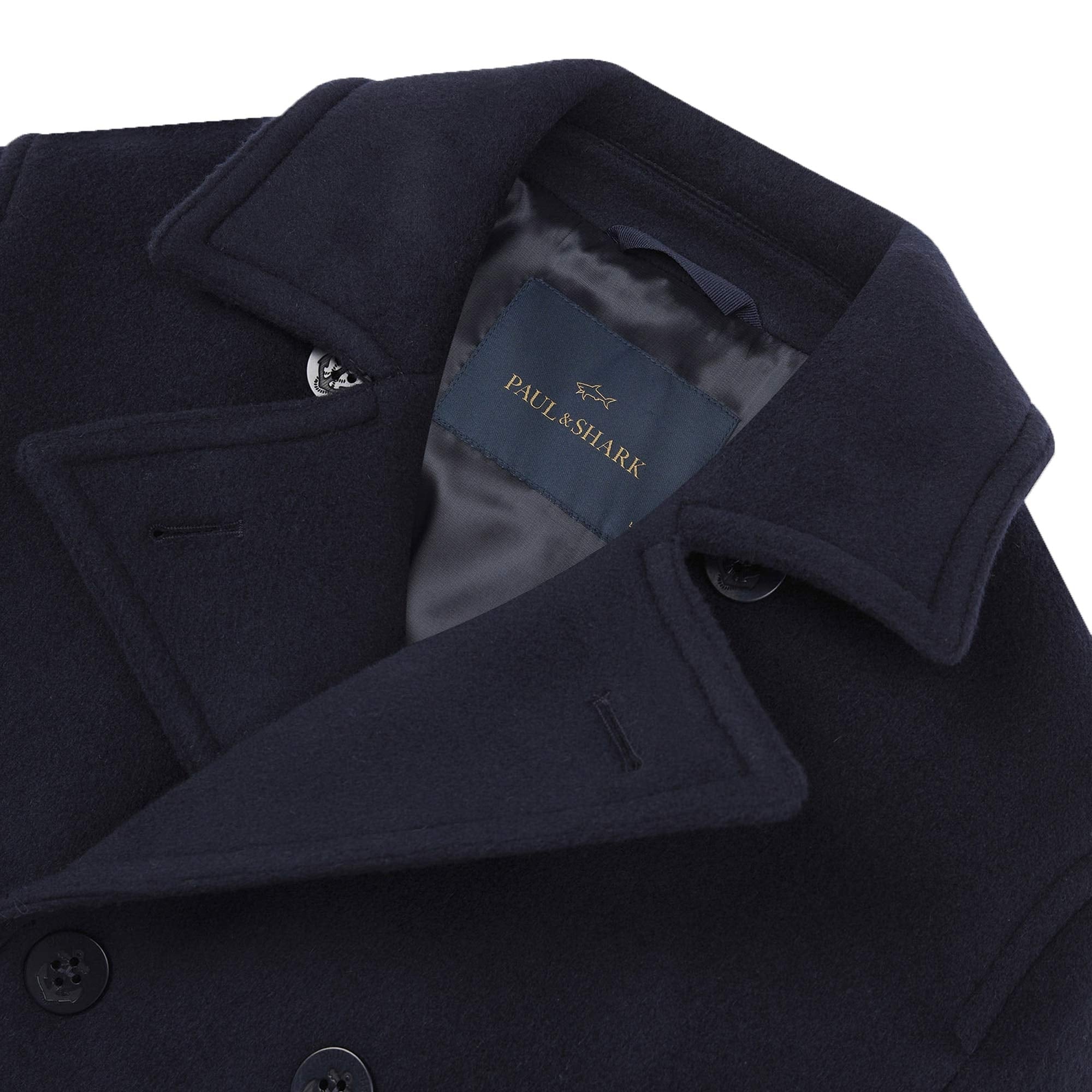 Paul and Shark Re-wool Peacoat - Dark Navy