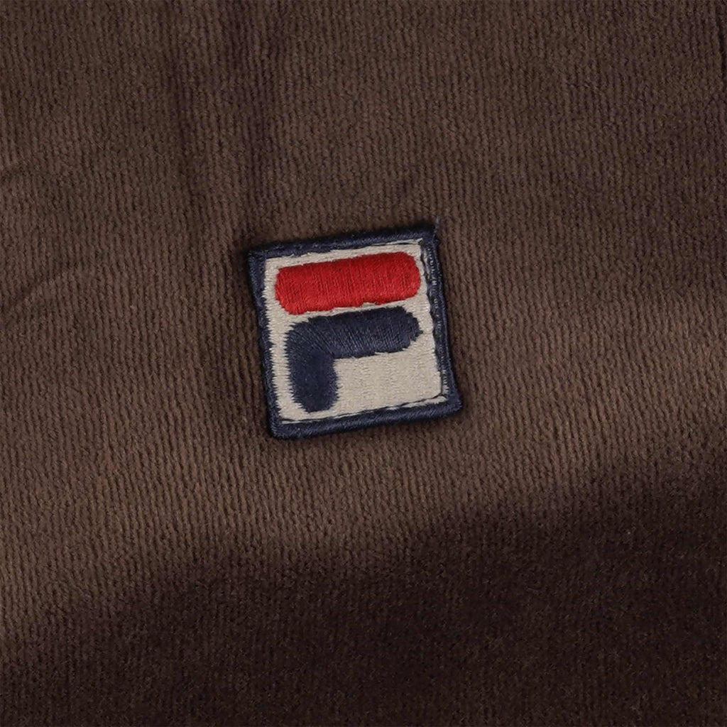 Fila Vintage Marc Velour Track Top - Coffee Bean