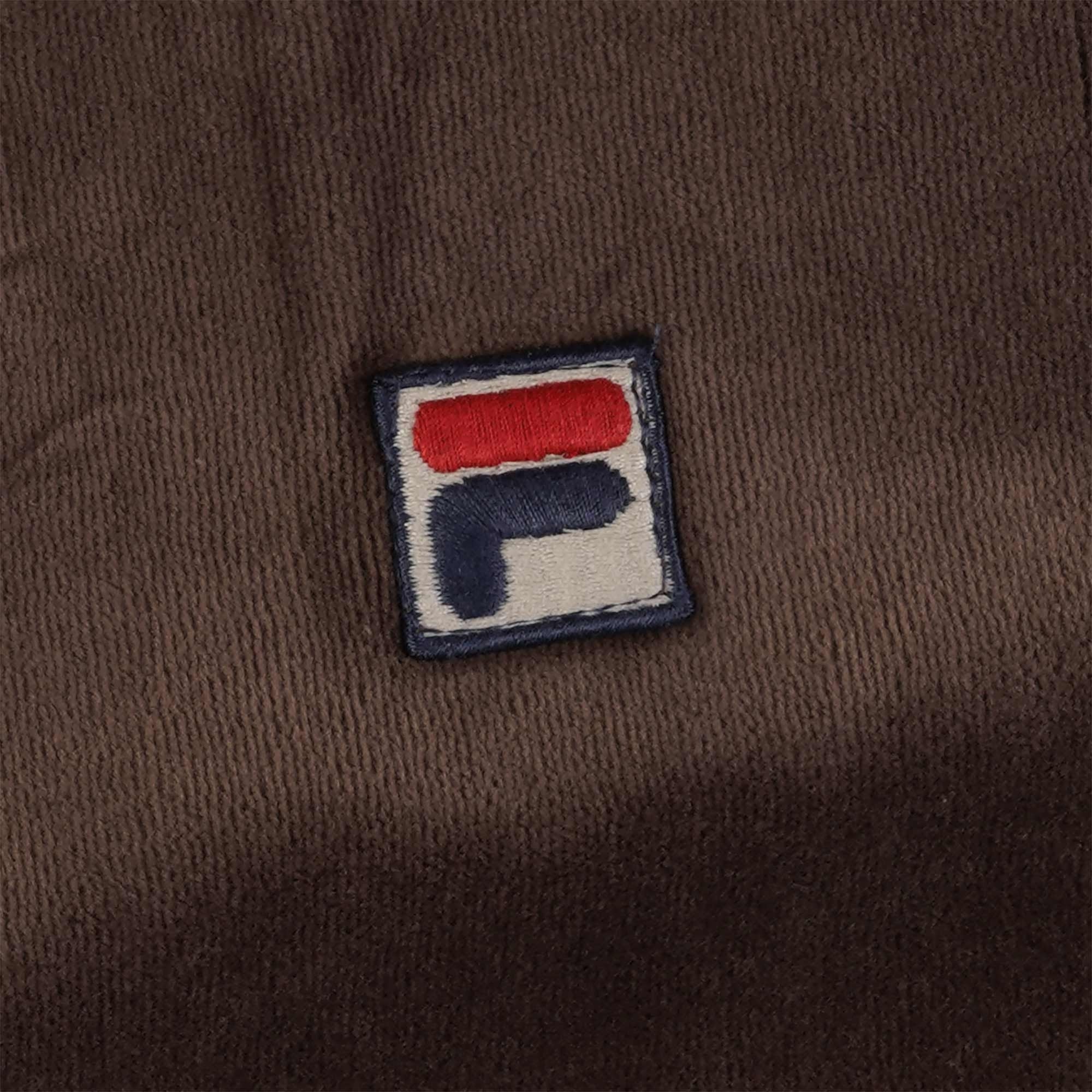 Fila Vintage Marc Velour Track Top - Coffee Bean