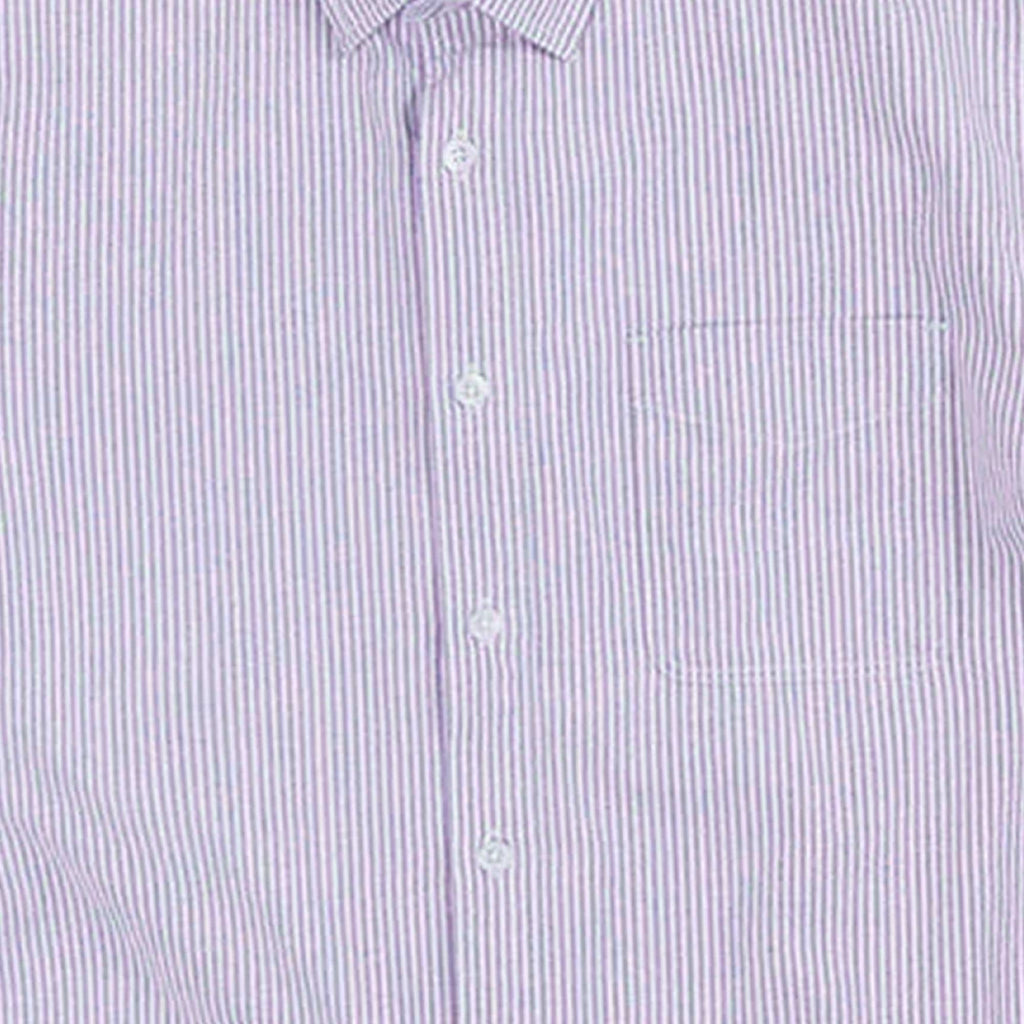 FrizmWORKS OG Striped Oxford Oversized Shirt - Purple
