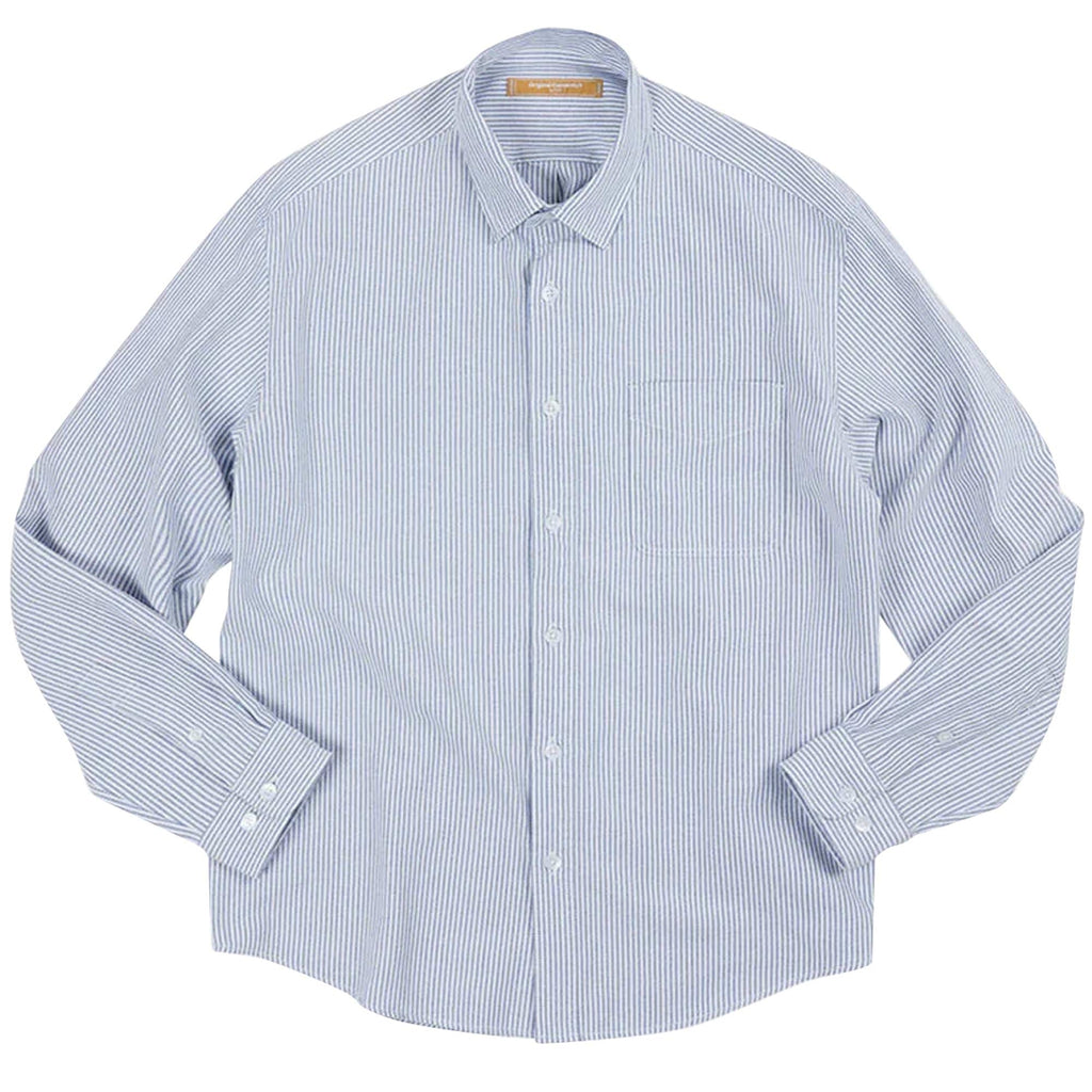 OG Striped Oxford Oversized Shirt - Blue