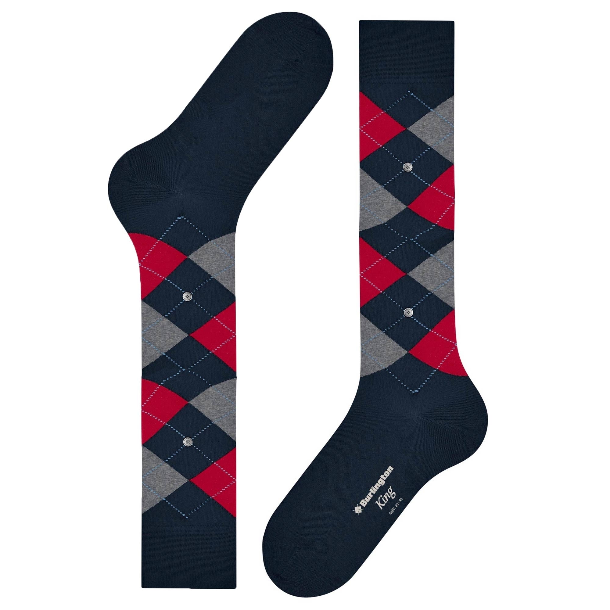 Burlington Socks King Knee High Socks - Navy