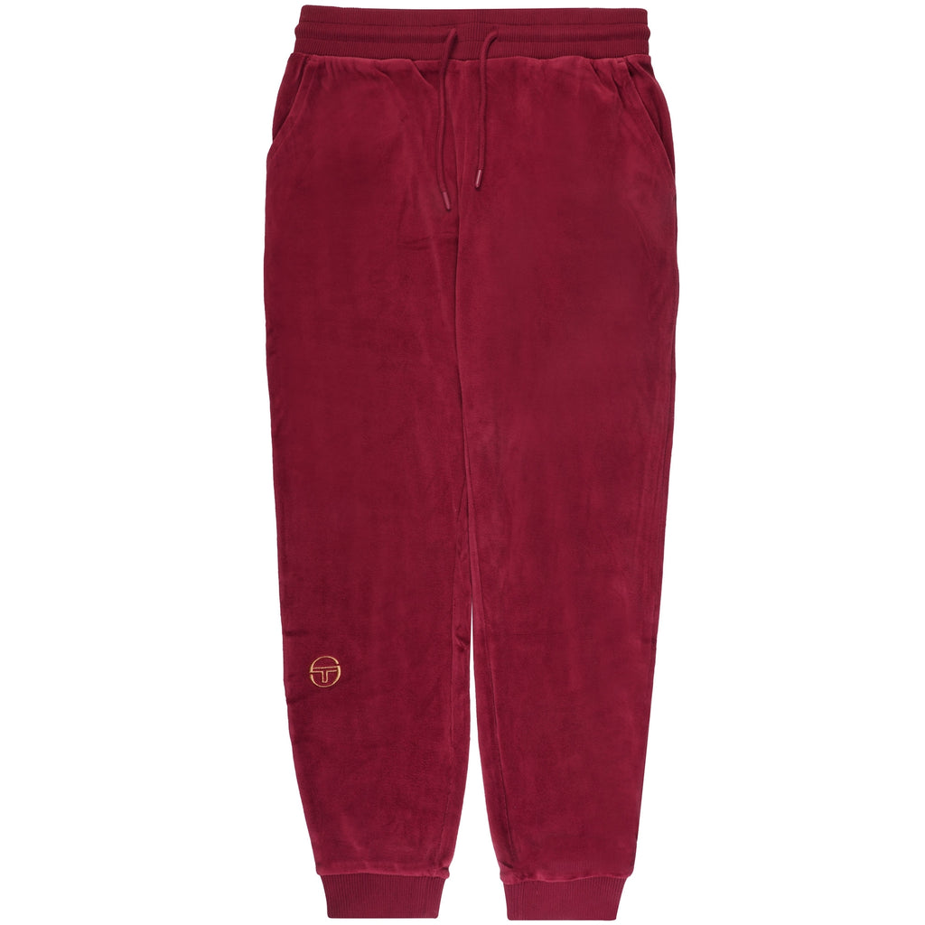 Sergio Tacchini Court TP Velour Track Pants - Tomato