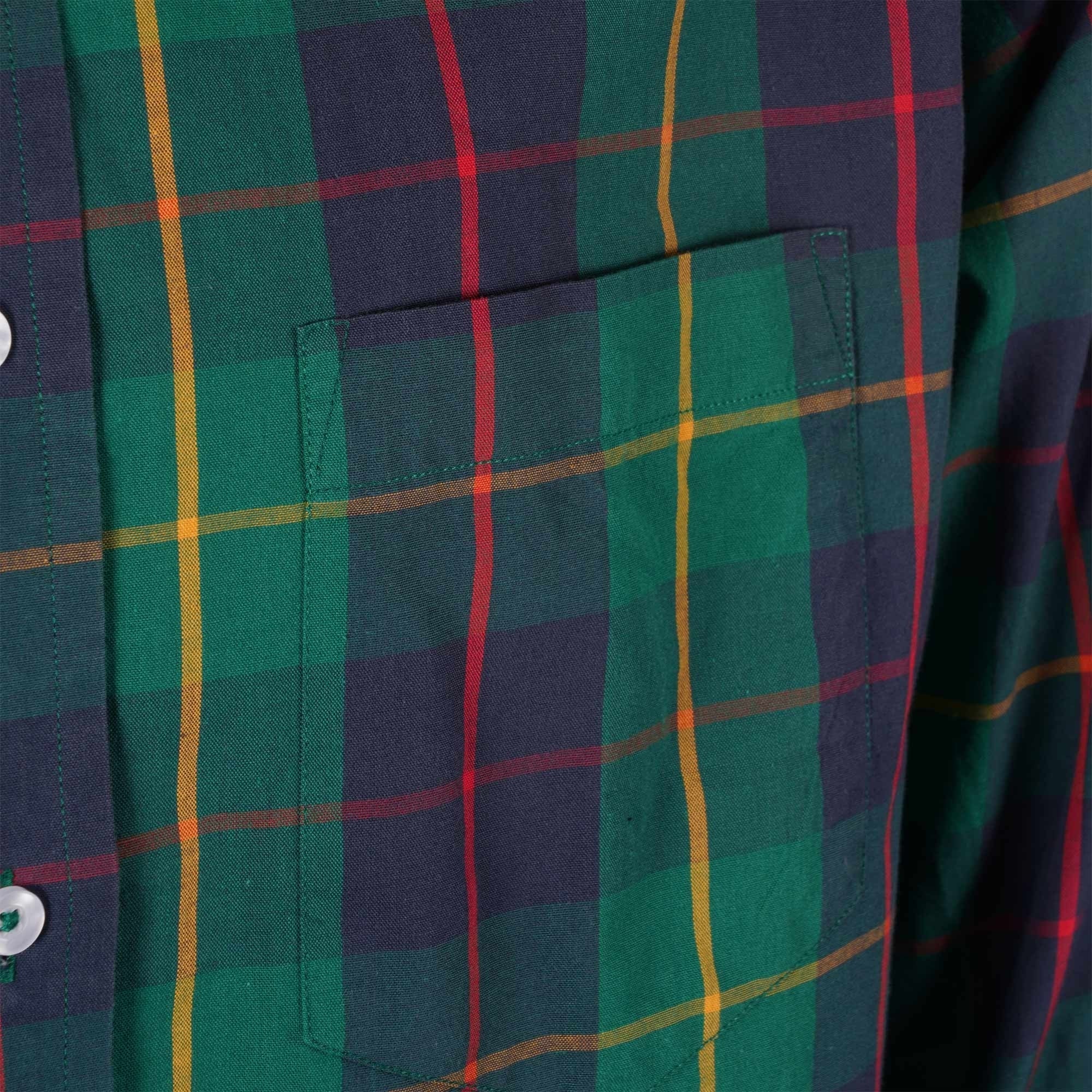 Real Hoxton Checked Shirt - Racing Green