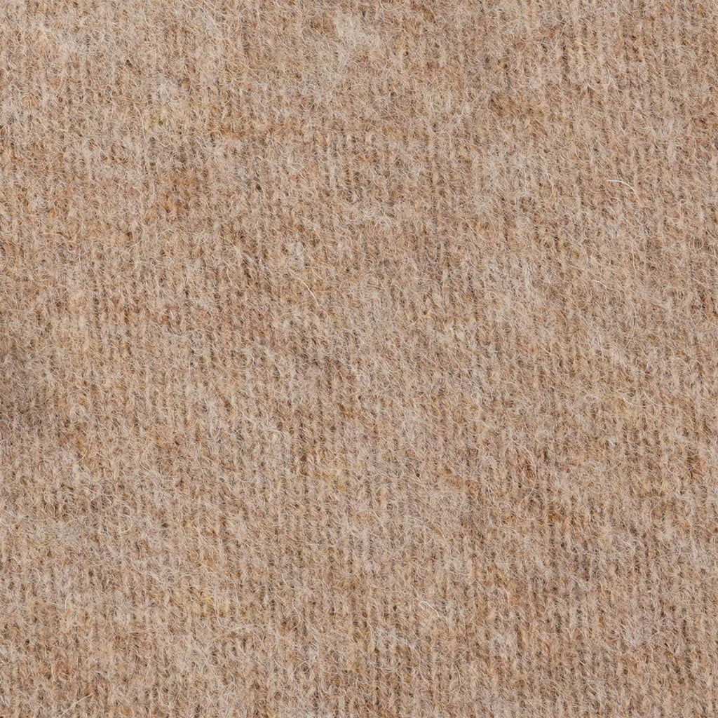 Shetland Woollen Co Shaggy Crew Knit - Camel