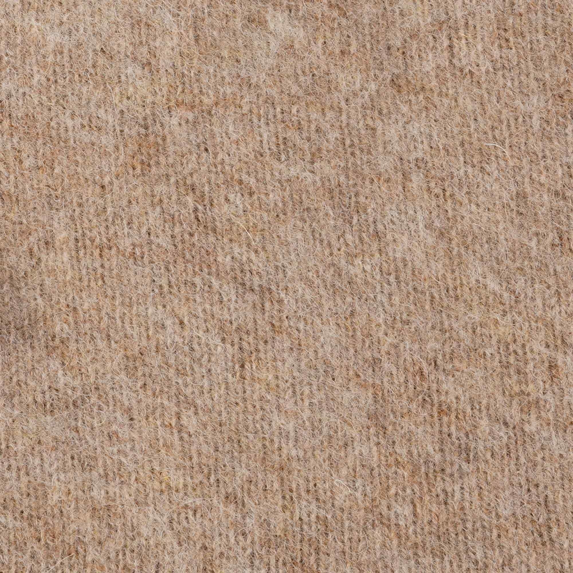 Shetland Woollen Co Shaggy Crew Knit - Camel