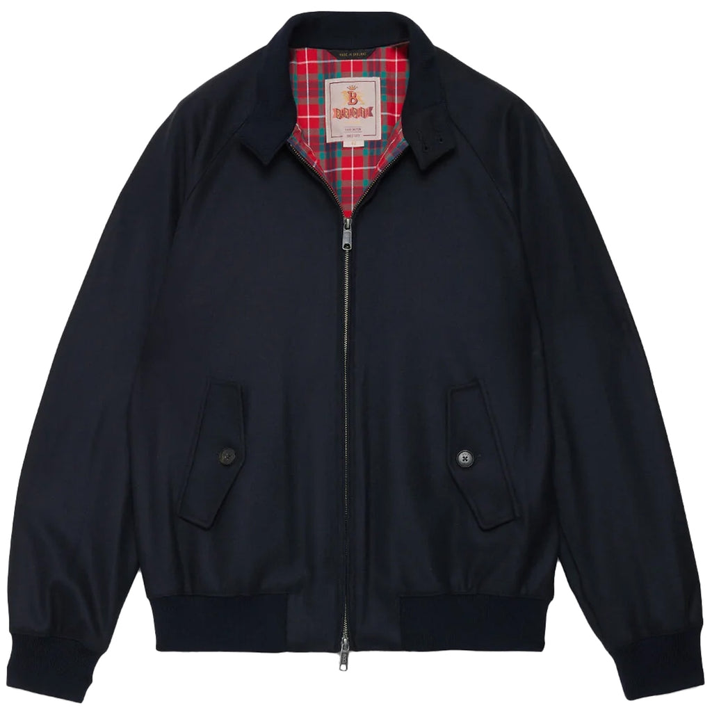 Baracuta Unpadded G9 Melton Jacket - Deep Blue