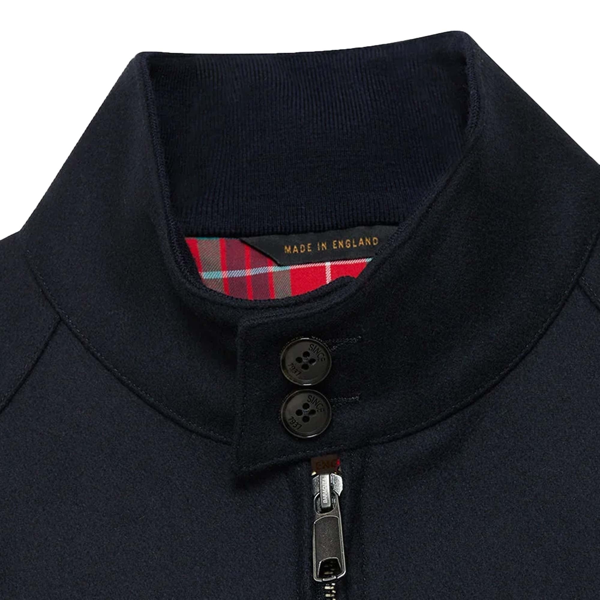 Baracuta Unpadded G9 Melton Jacket - Deep Blue