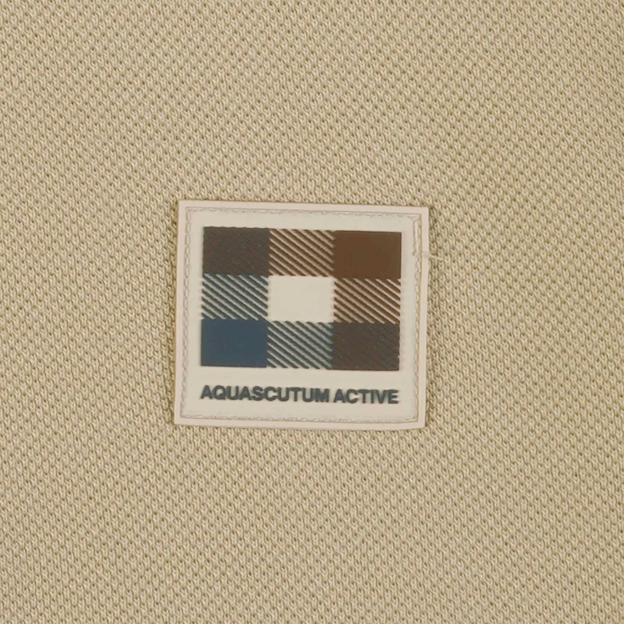 Aquascutum Active Patch Piquet Polo - Beige