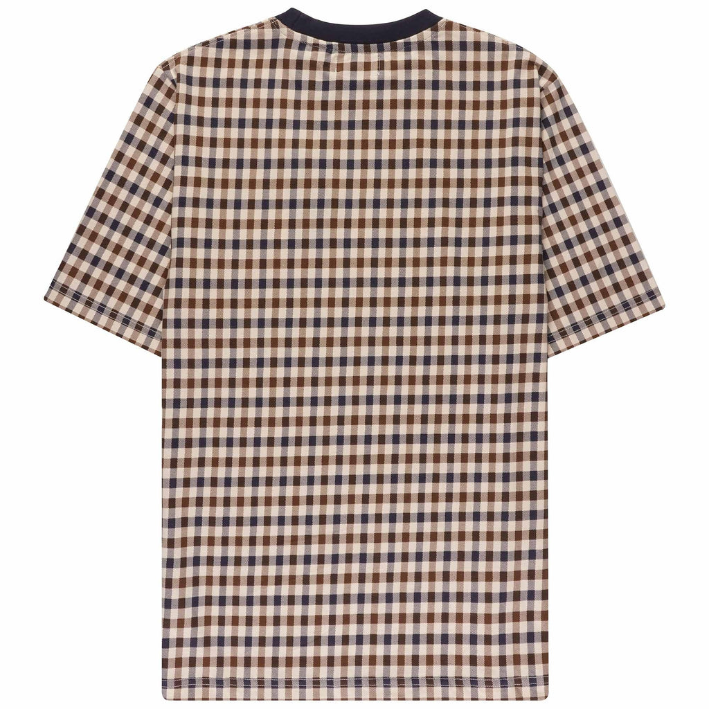 Aquascutum Active Club Check Short Sleeve T Shirt - House Check
