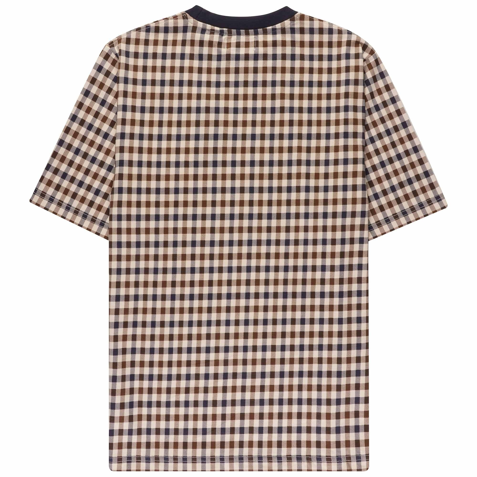 Aquascutum Active Club Check Short Sleeve T Shirt - House Check