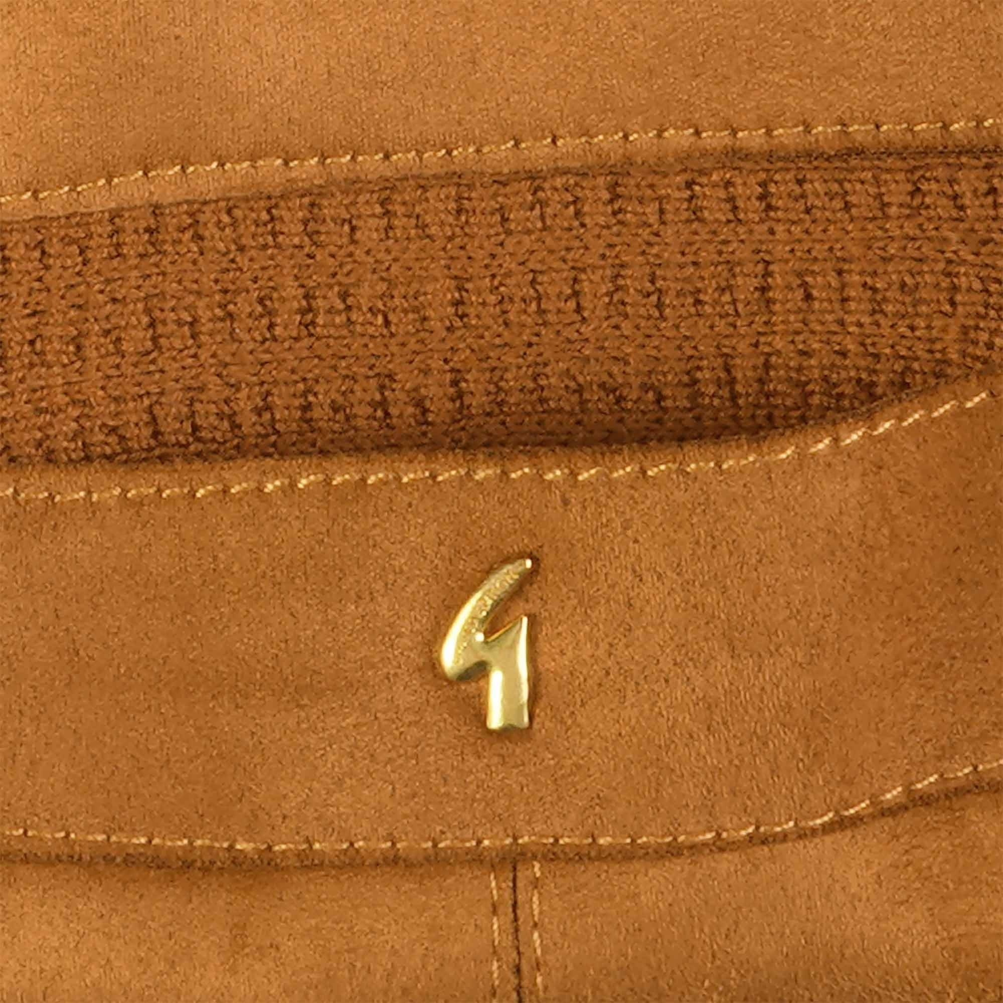 Gabicci Vintage Everett Button Through Polo Shirt - Toffee