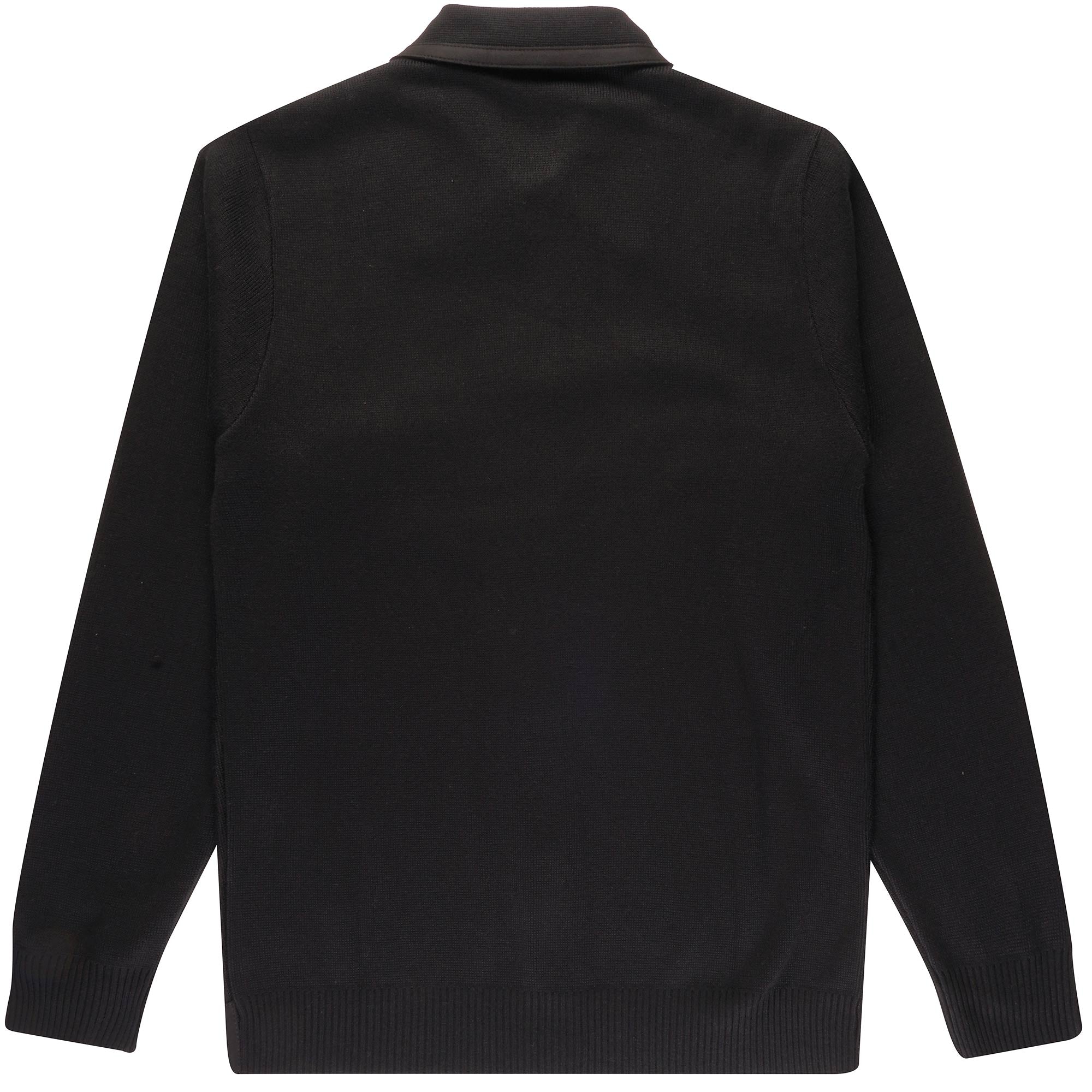 Gabicci Vintage Everett Button Through Polo Shirt - Black