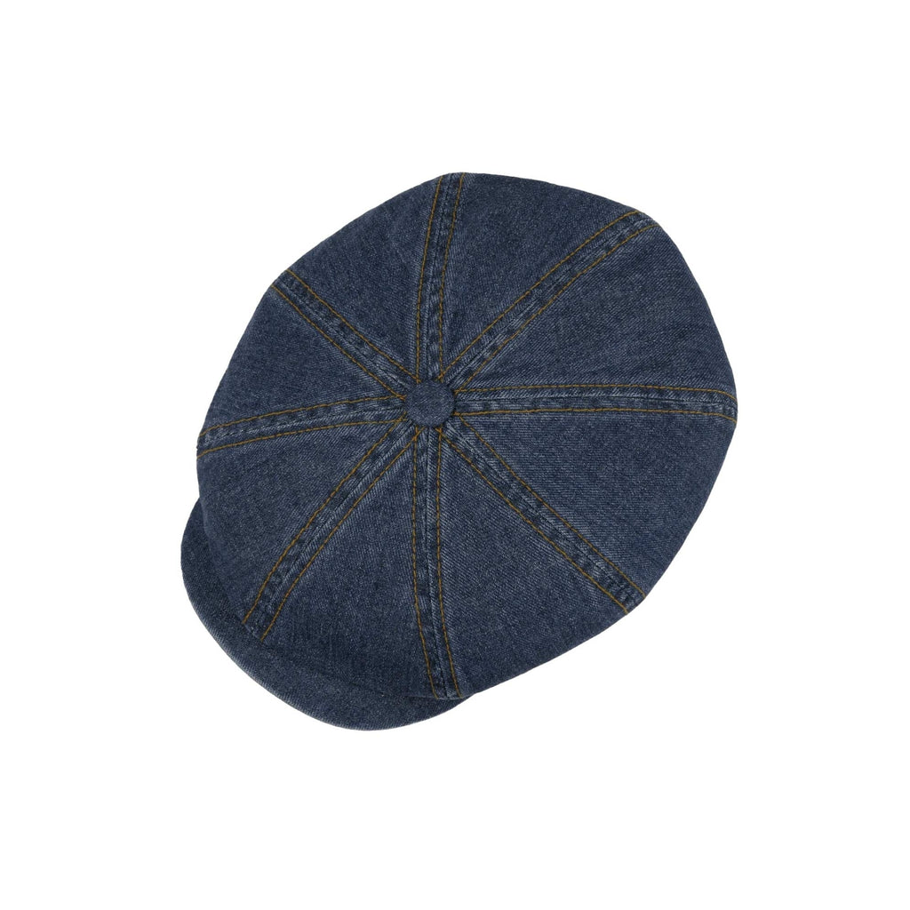 Stetson Hats Hatteras Jeans Flat Cap - Denim