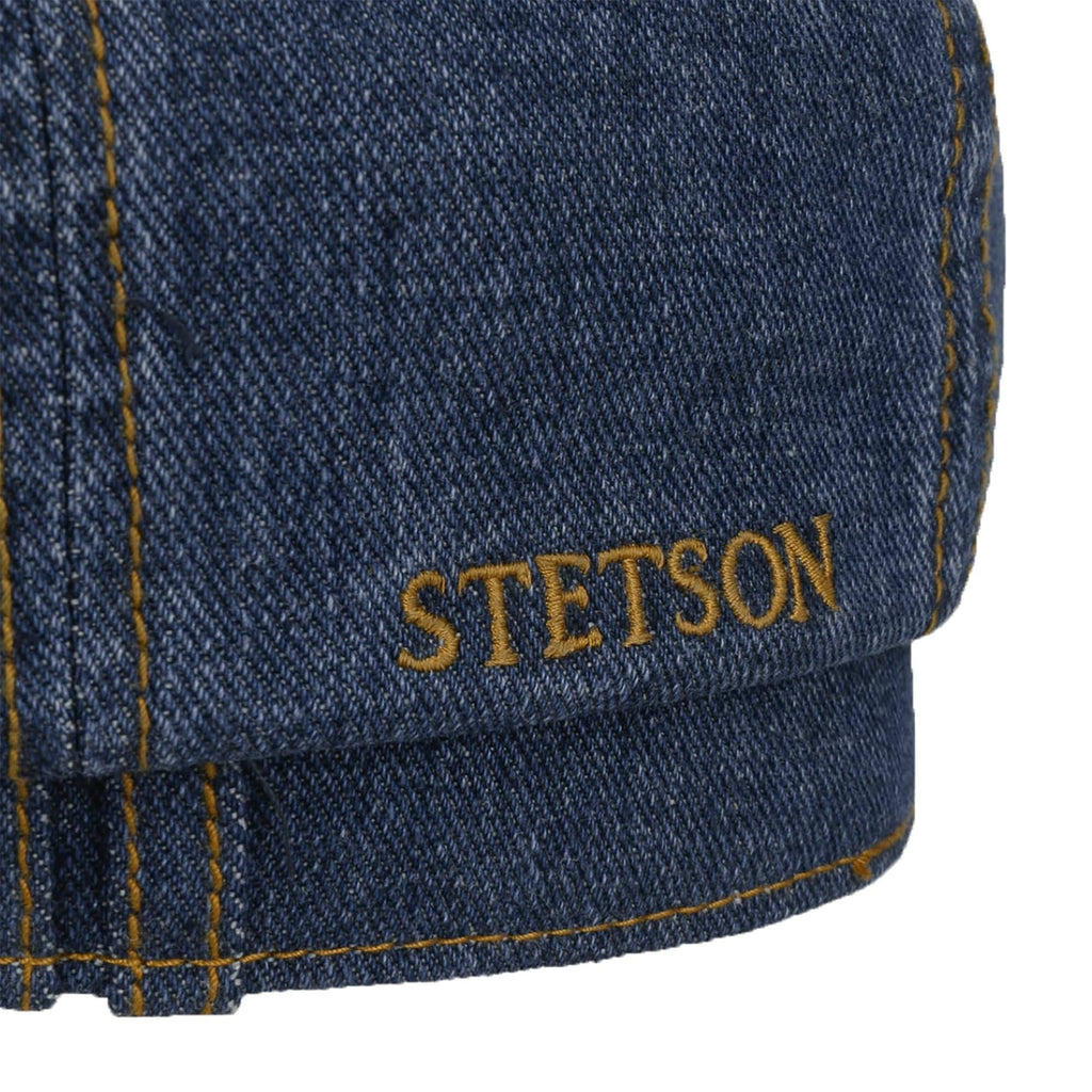 Stetson Hats Hatteras Jeans Flat Cap - Denim