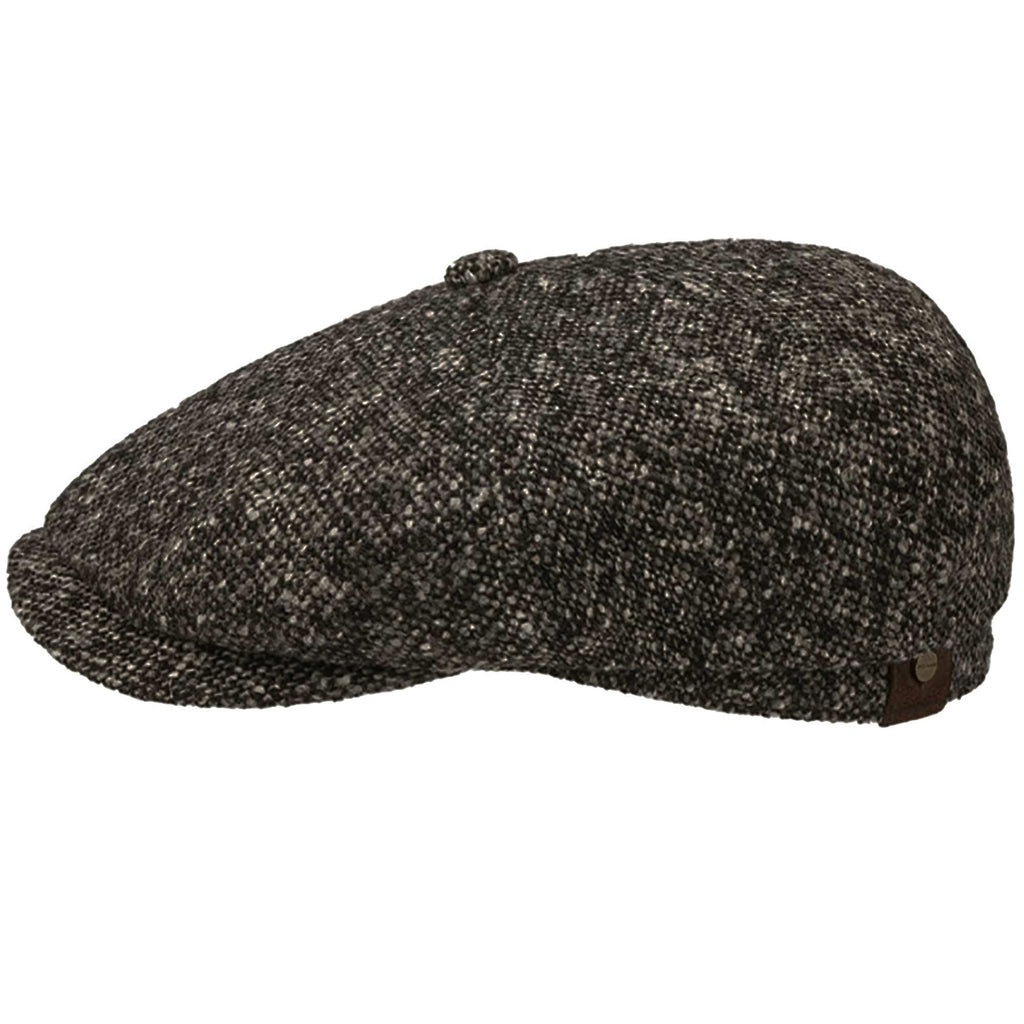 Hatteras Donegal Tweed Cap - Dark Grey