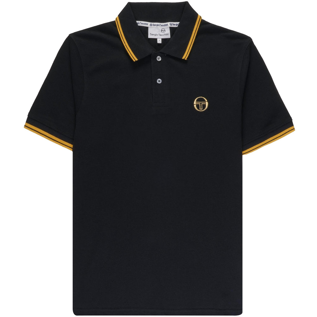 020 Polo Shirt - Black and Gold