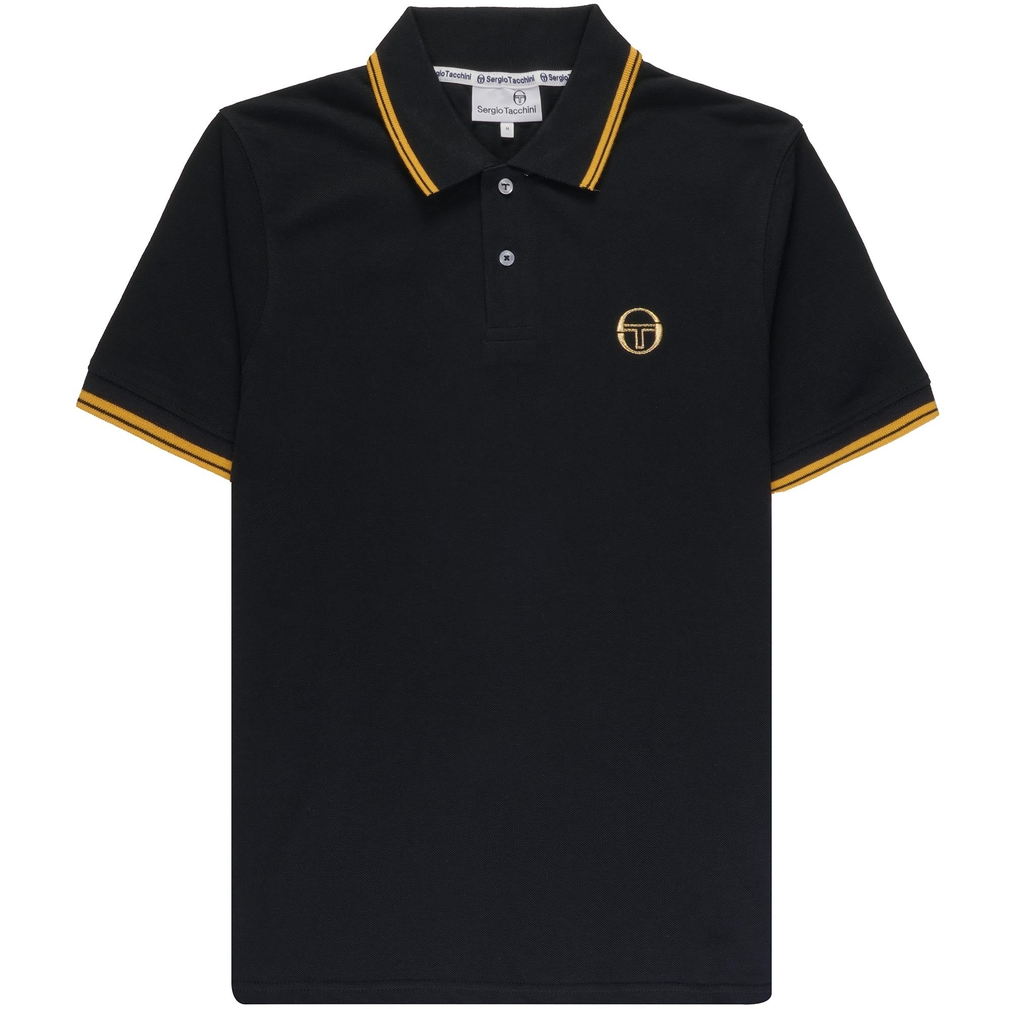 020 Polo Shirt - Black and Gold