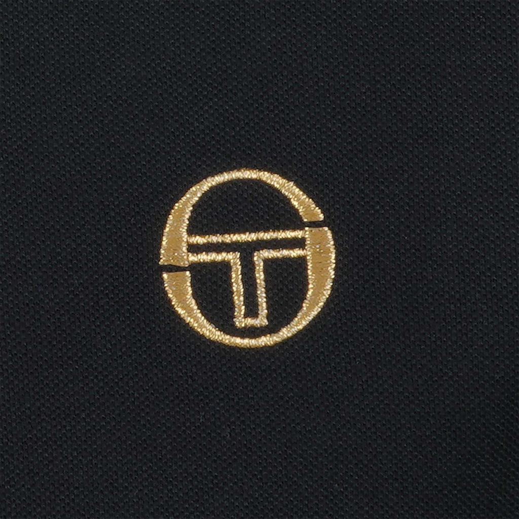 020 Polo Shirt - Black and Gold