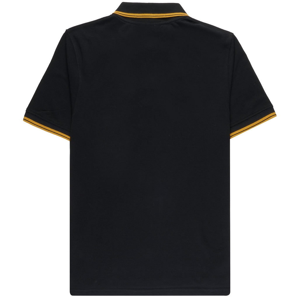 020 Polo Shirt - Black and Gold