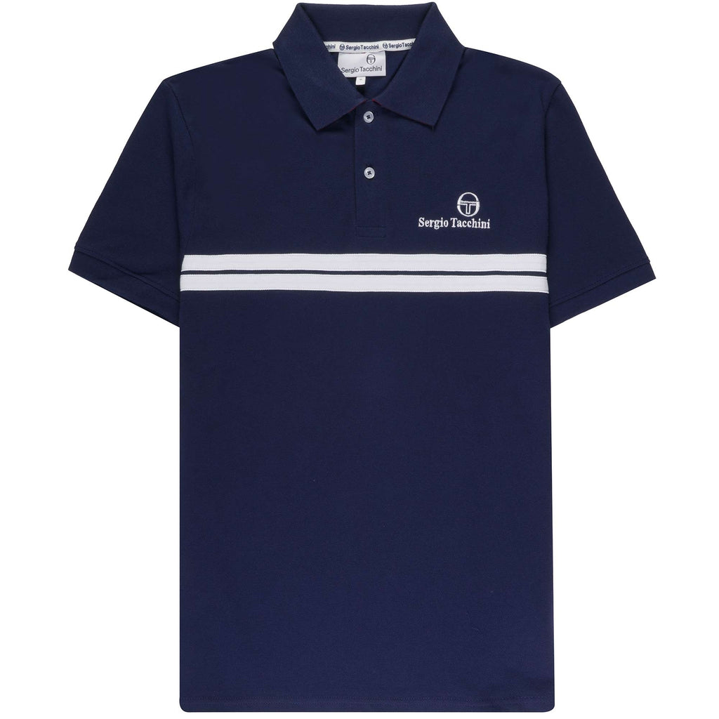 Sergio Tacchini New Supermac Polo Shirt - Maritime Blue