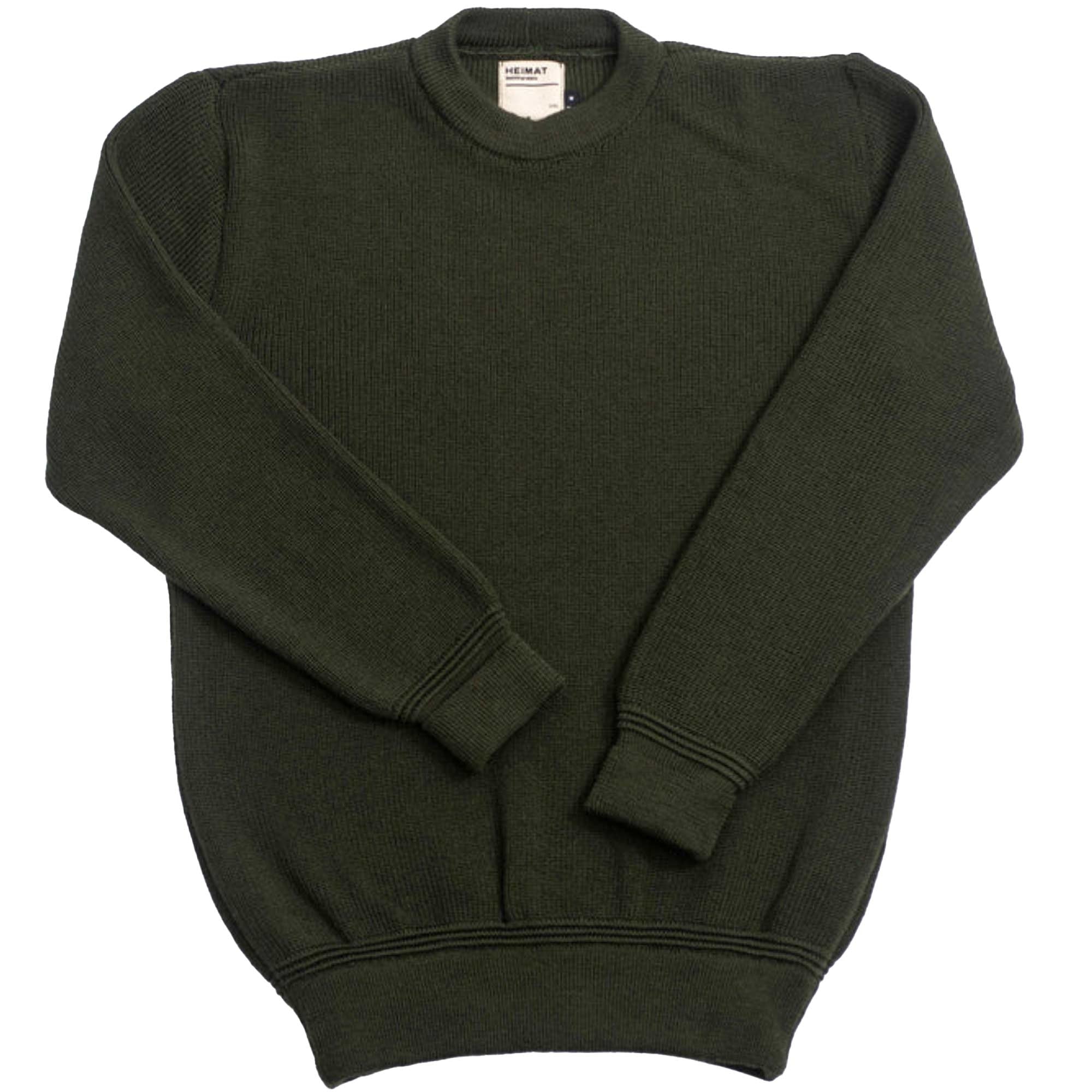 Merino Rundhals Jumper - Military Green