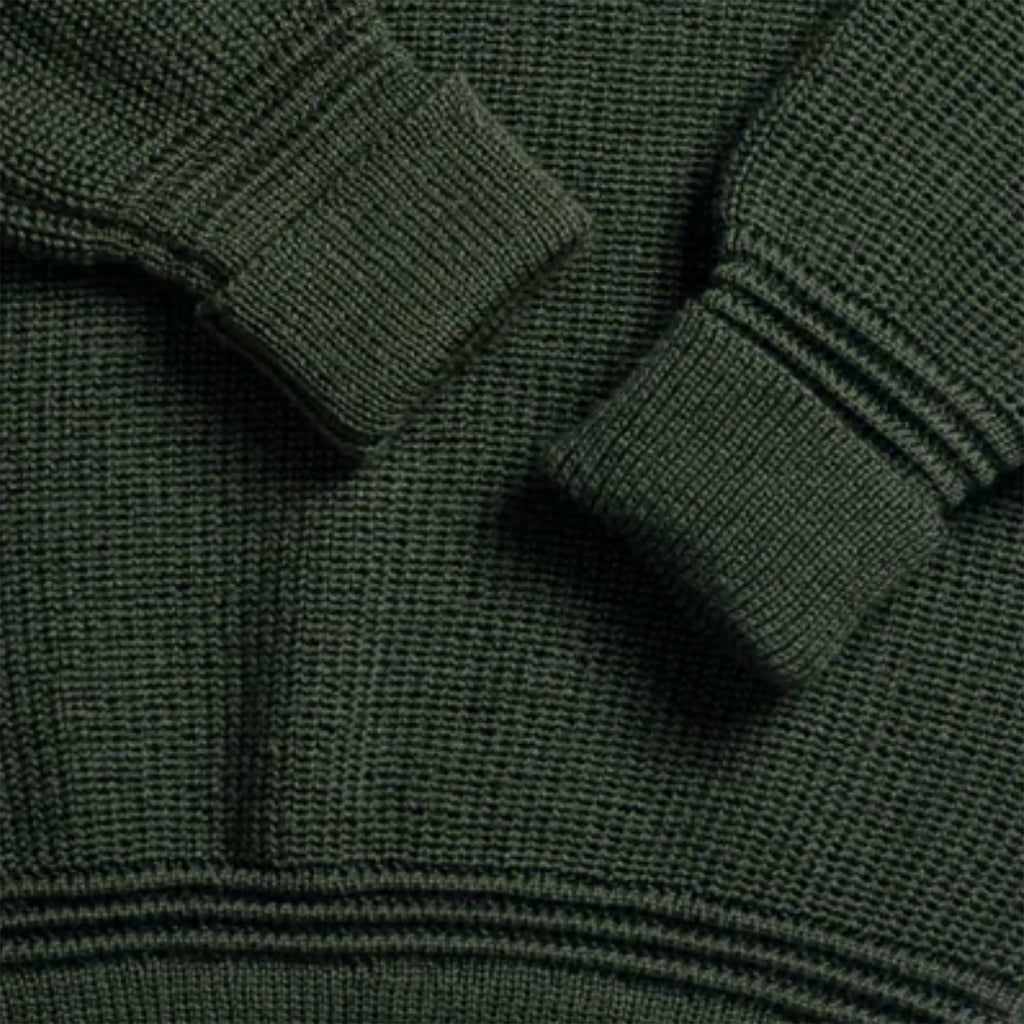 Heimat Rundhals Crew Neck Jumper - Military Green