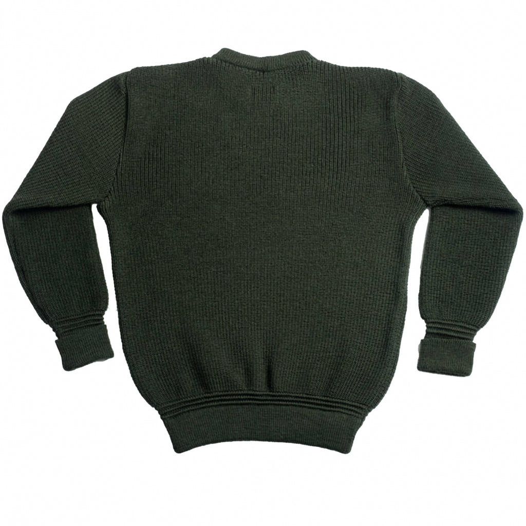 Heimat Rundhals Crew Neck Jumper - Military Green