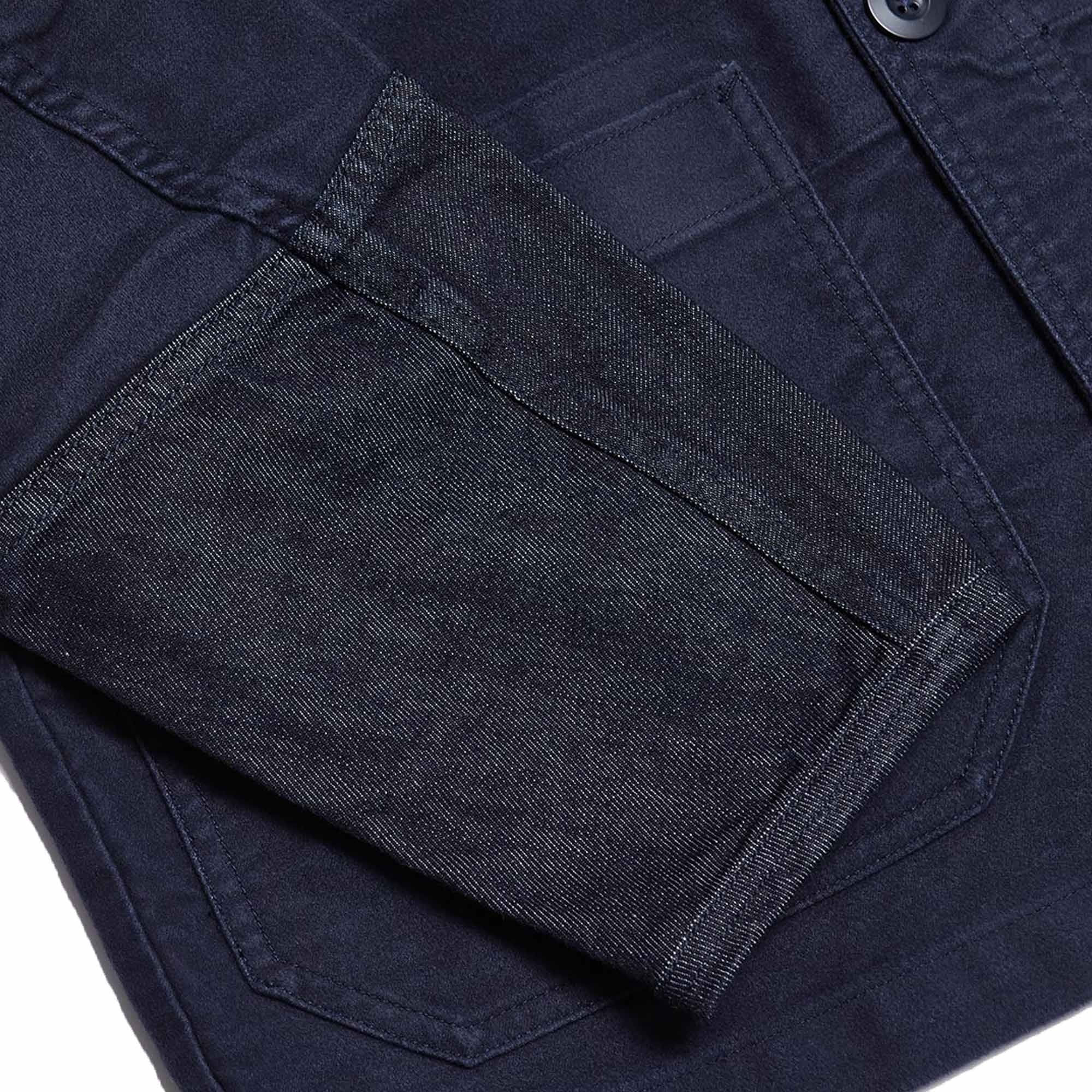Nigel Cabourn Engineer Jacket - Black Navy – Stuarts London