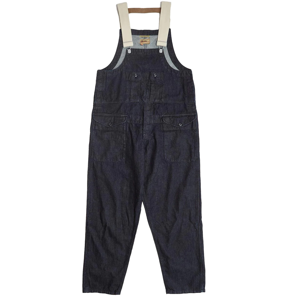 Nigel Cabourn Railway Dungaree - Indigo Denim