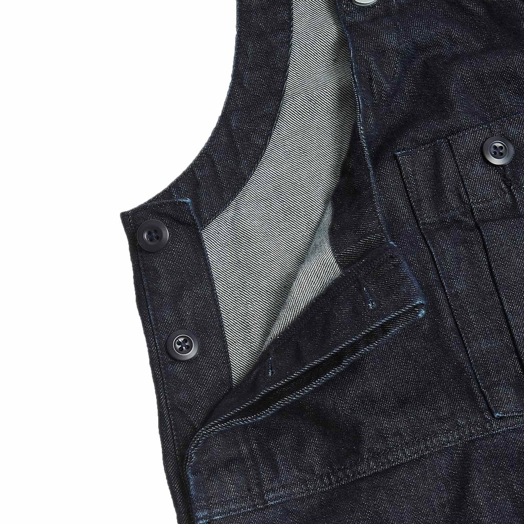 Nigel Cabourn Railway Dungaree - Indigo Denim