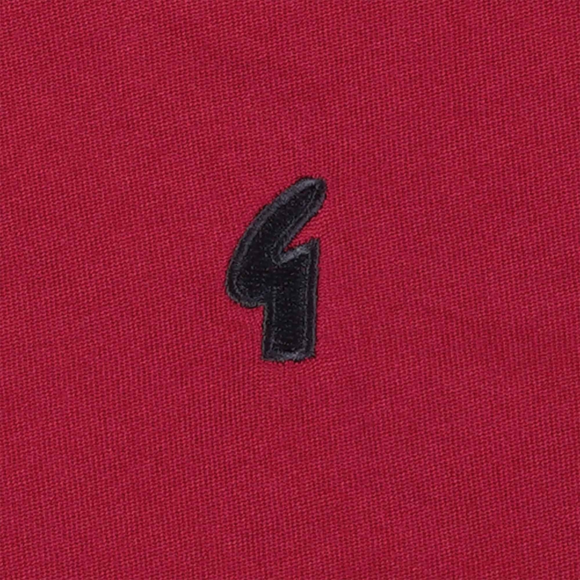 Gabicci Vintage George Zip Neck Polo Shirt - Cherry