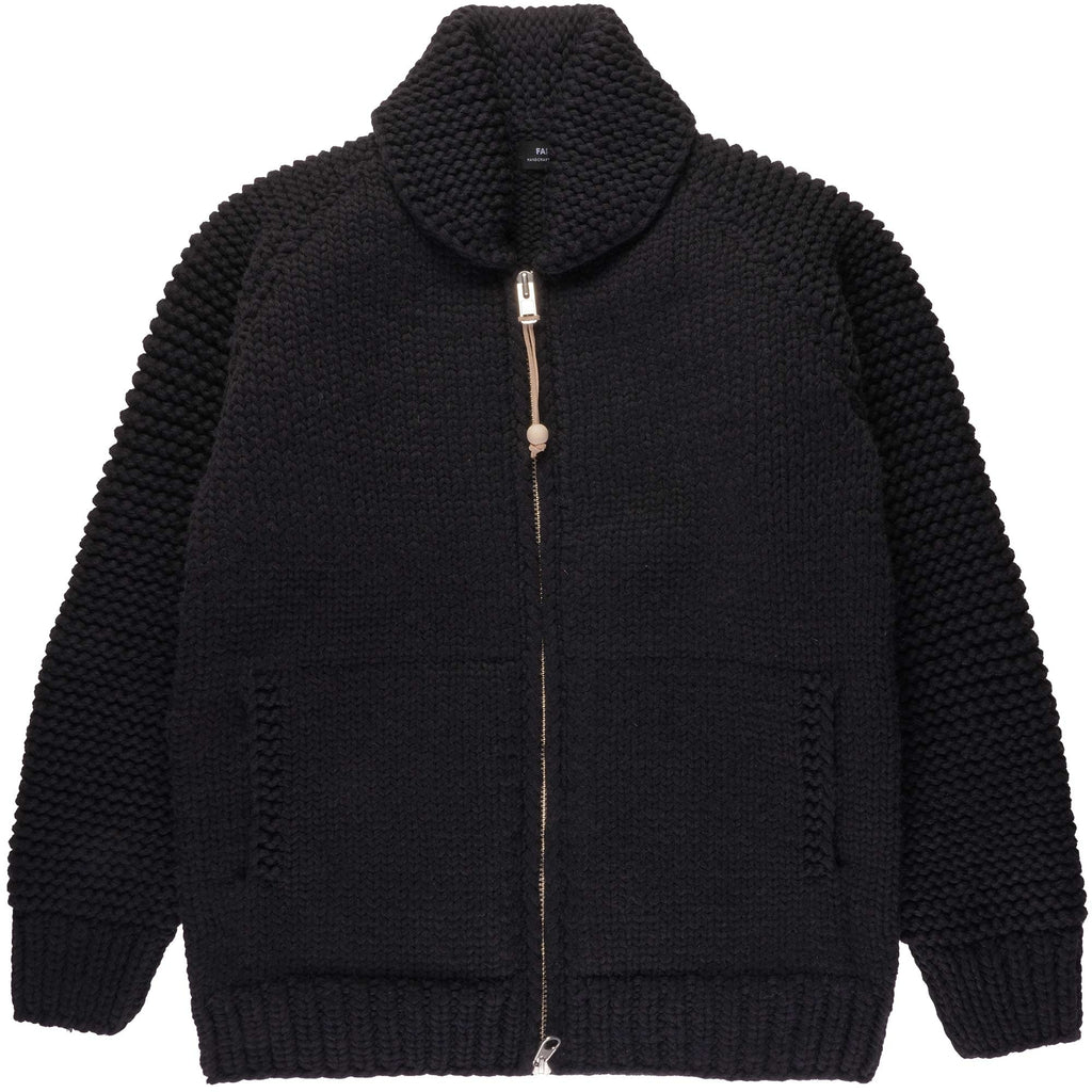 Faiz TS Moto Cowichan Sweater - Black