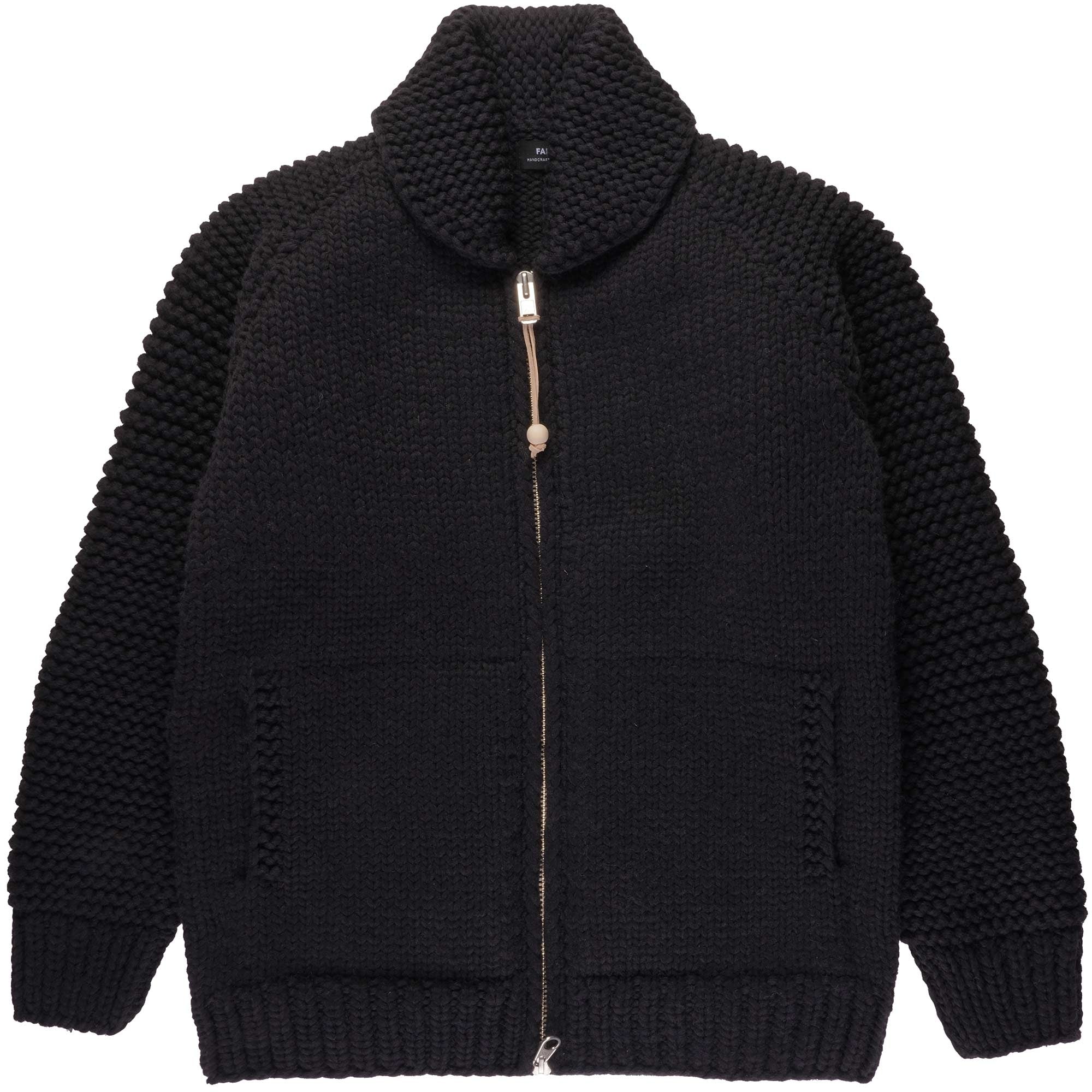 Faiz TS Moto Cowichan Sweater - Black