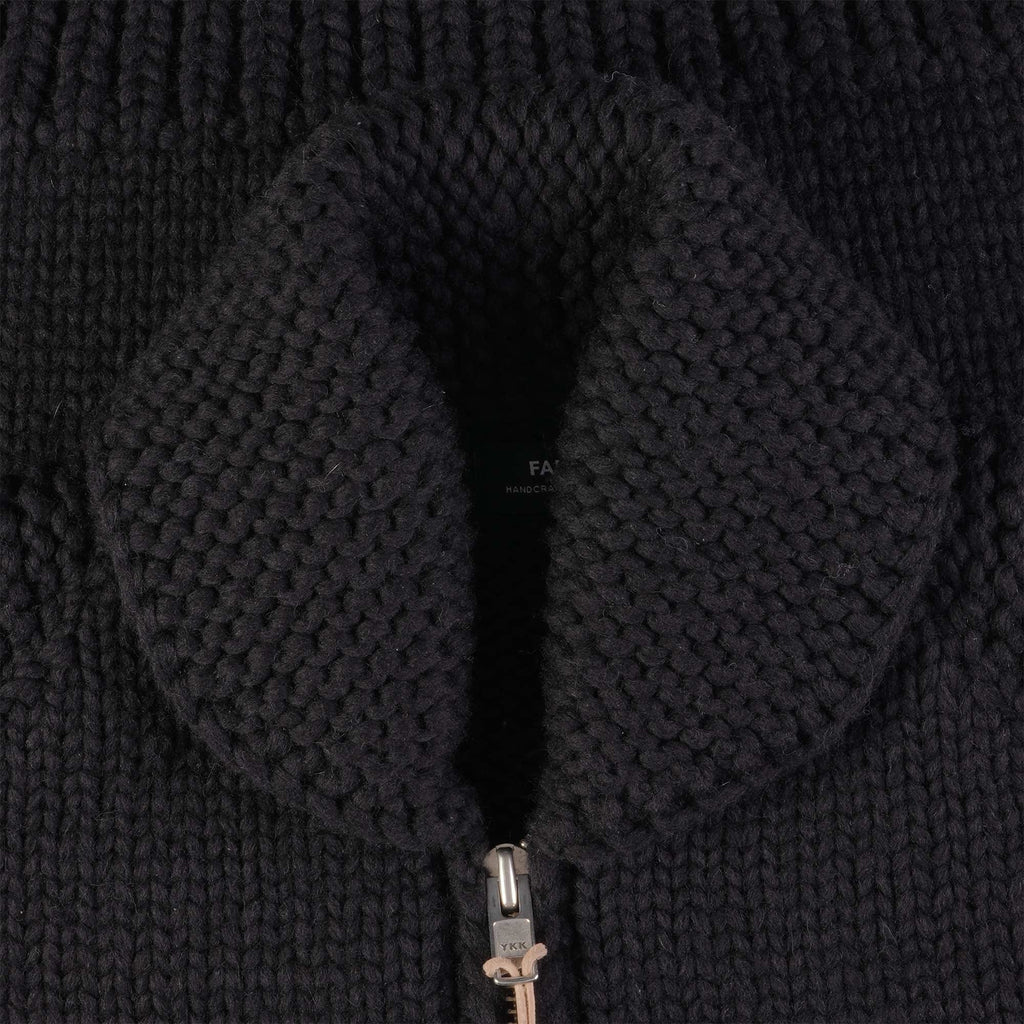 Faiz TS Moto Cowichan Sweater - Black