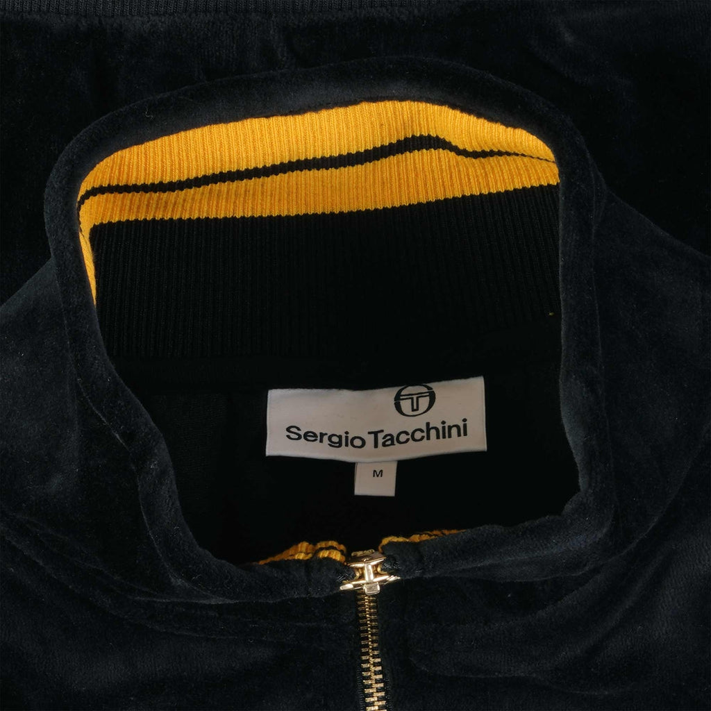 Sergio Tacchini Court Velour Track Top - Black