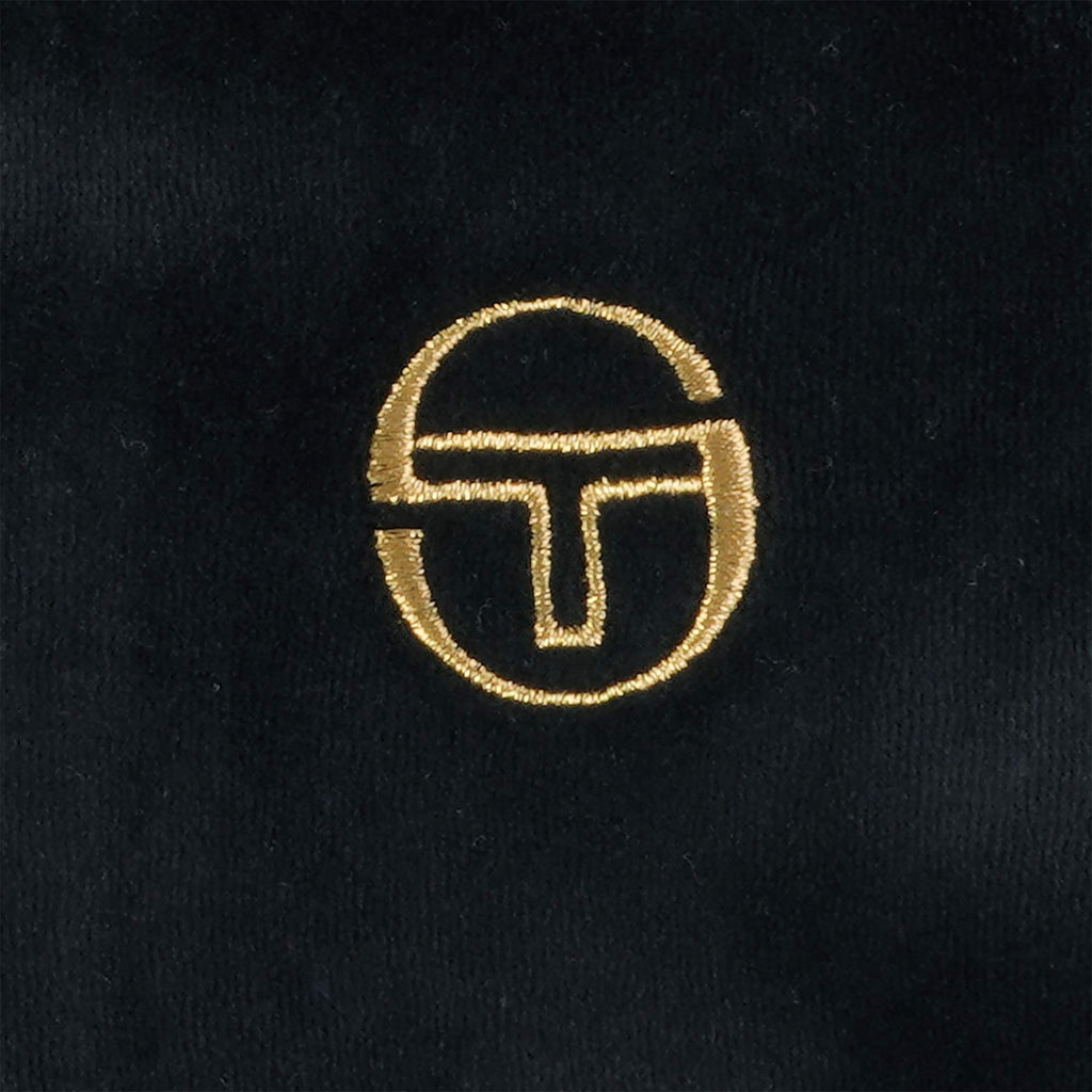 Sergio Tacchini Court Velour Track Top - Black