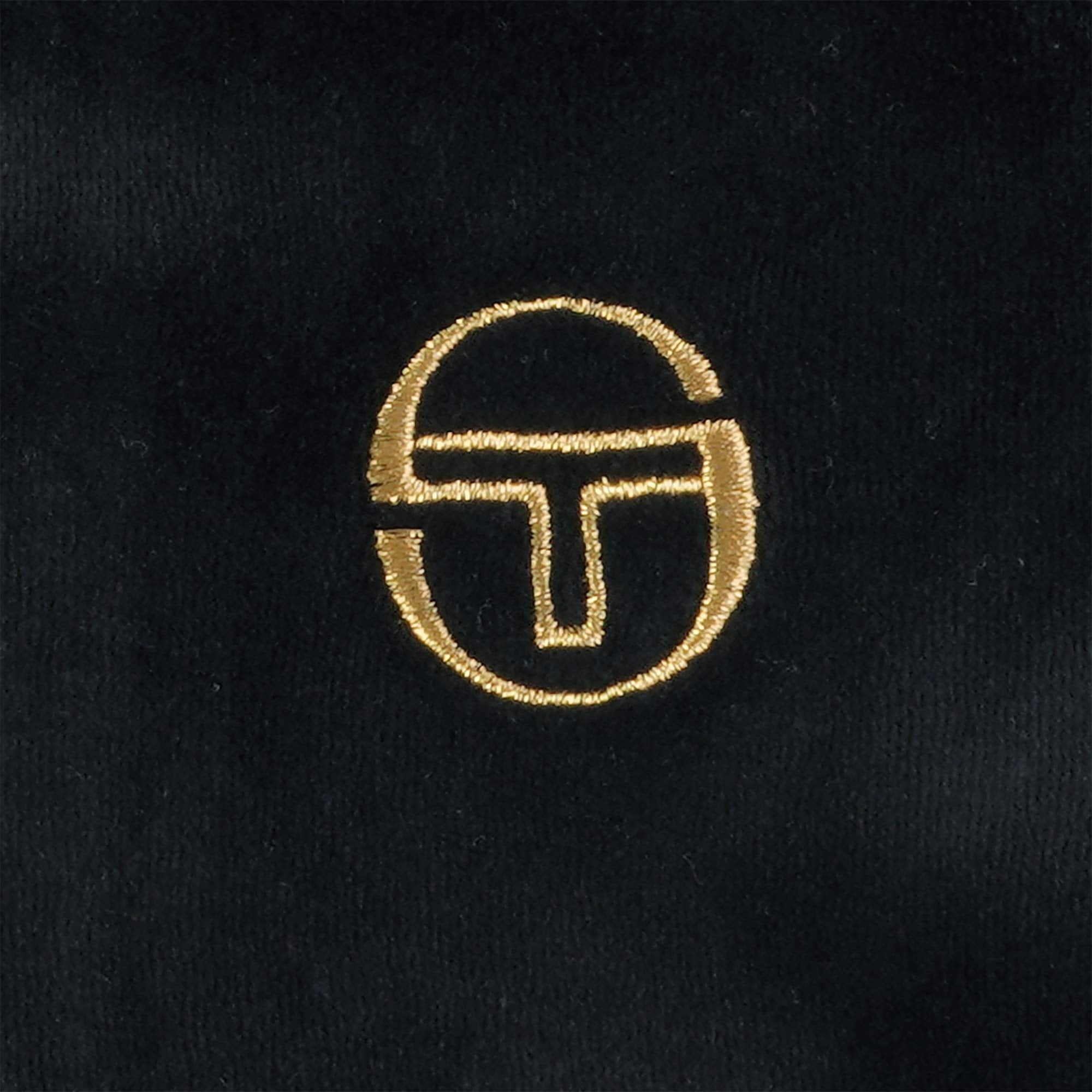 Sergio Tacchini Court Velour Track Top - Black
