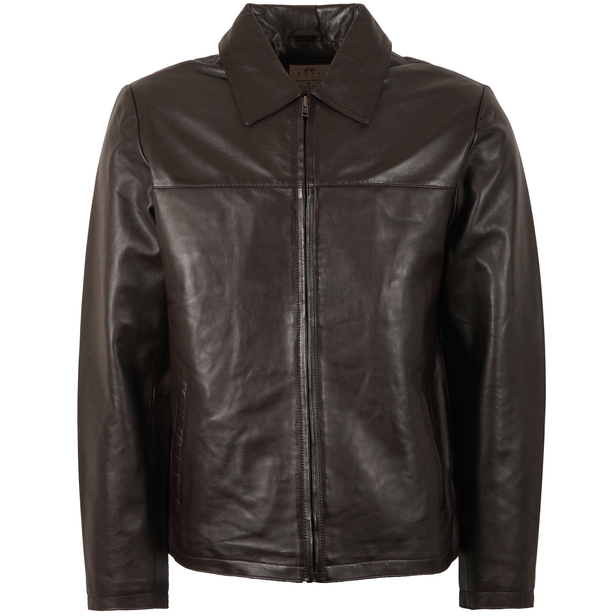 Classic Leather Jacket - Brown