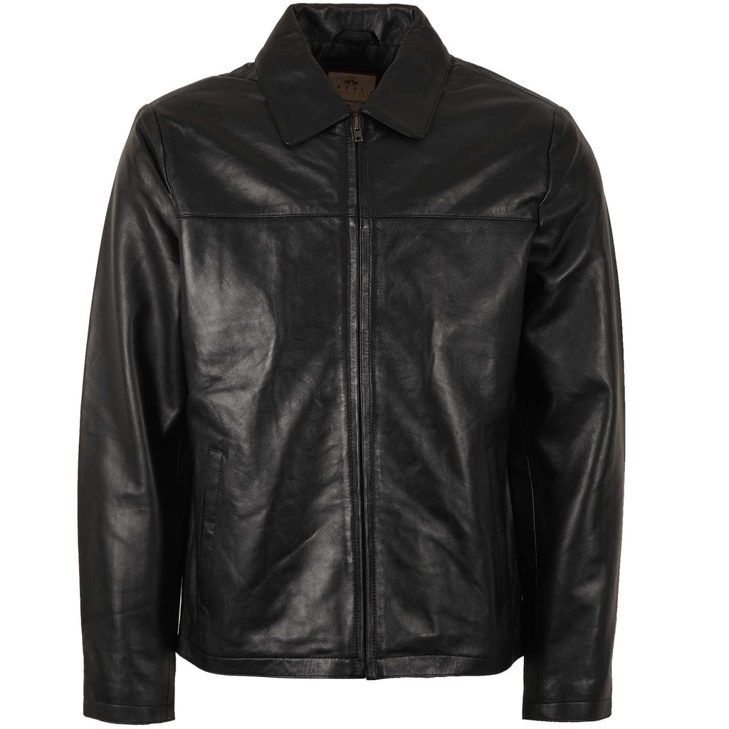Classic Leather Jacket - Black