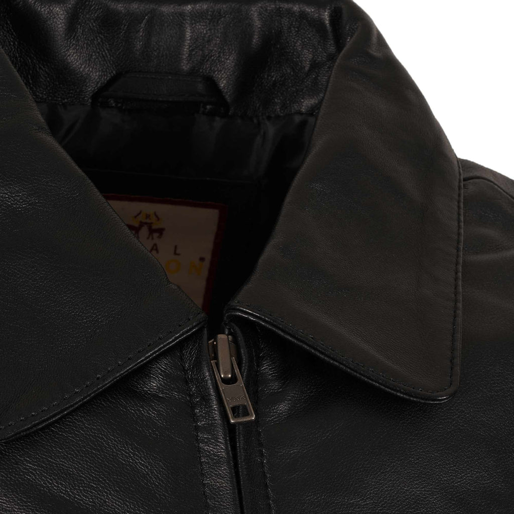 Classic Leather Jacket - Black