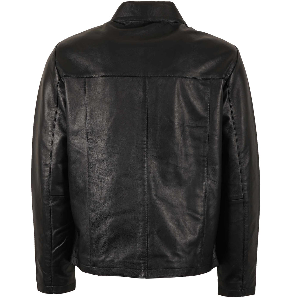 Classic Leather Jacket - Black
