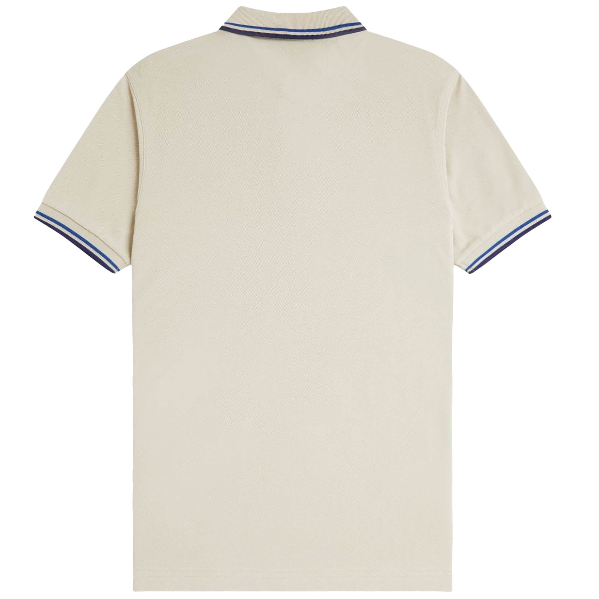 Fred Perry M3600 Twin Tipped Polo - Light Oyster