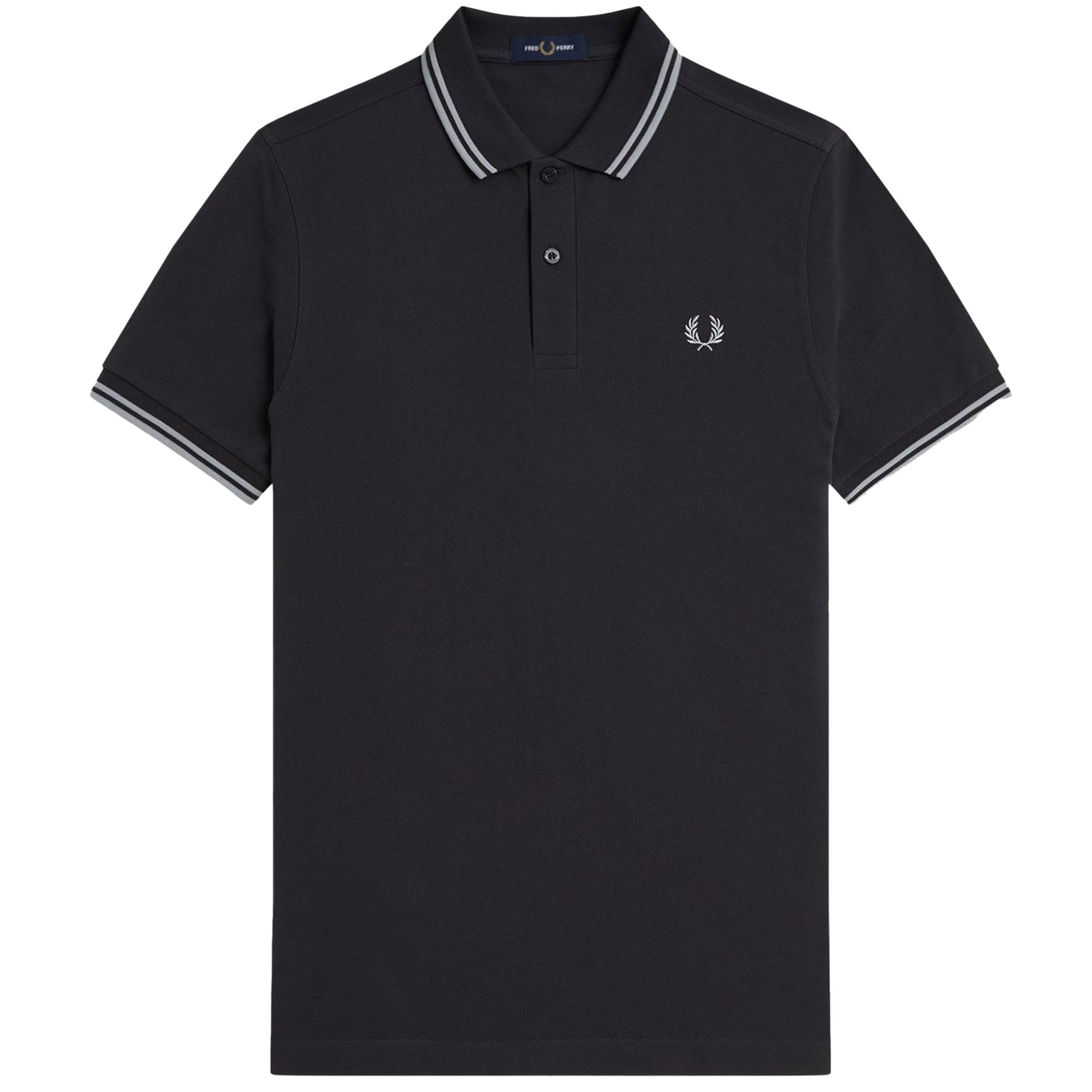 Fred Perry M3600 Twin Tipped Polo - Anchor Grey