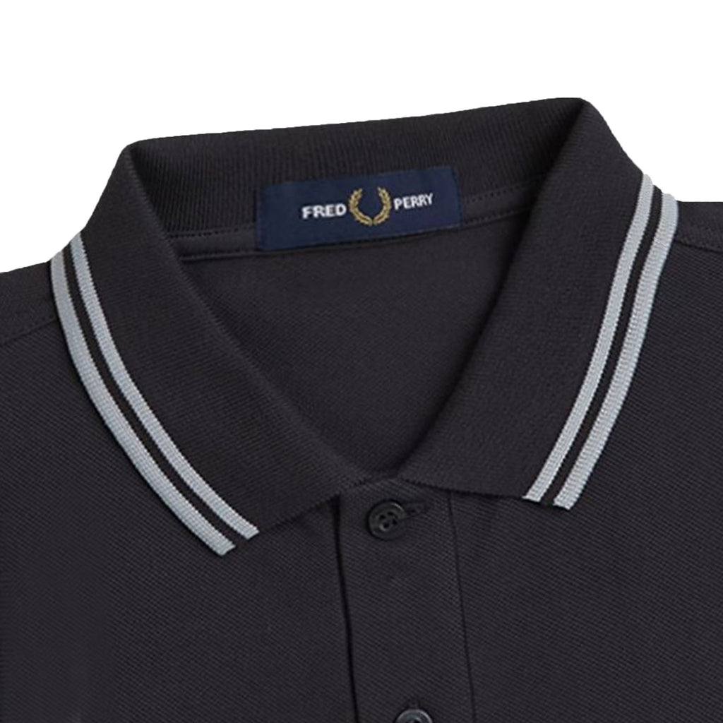 Fred Perry M3600 Twin Tipped Polo - Anchor Grey