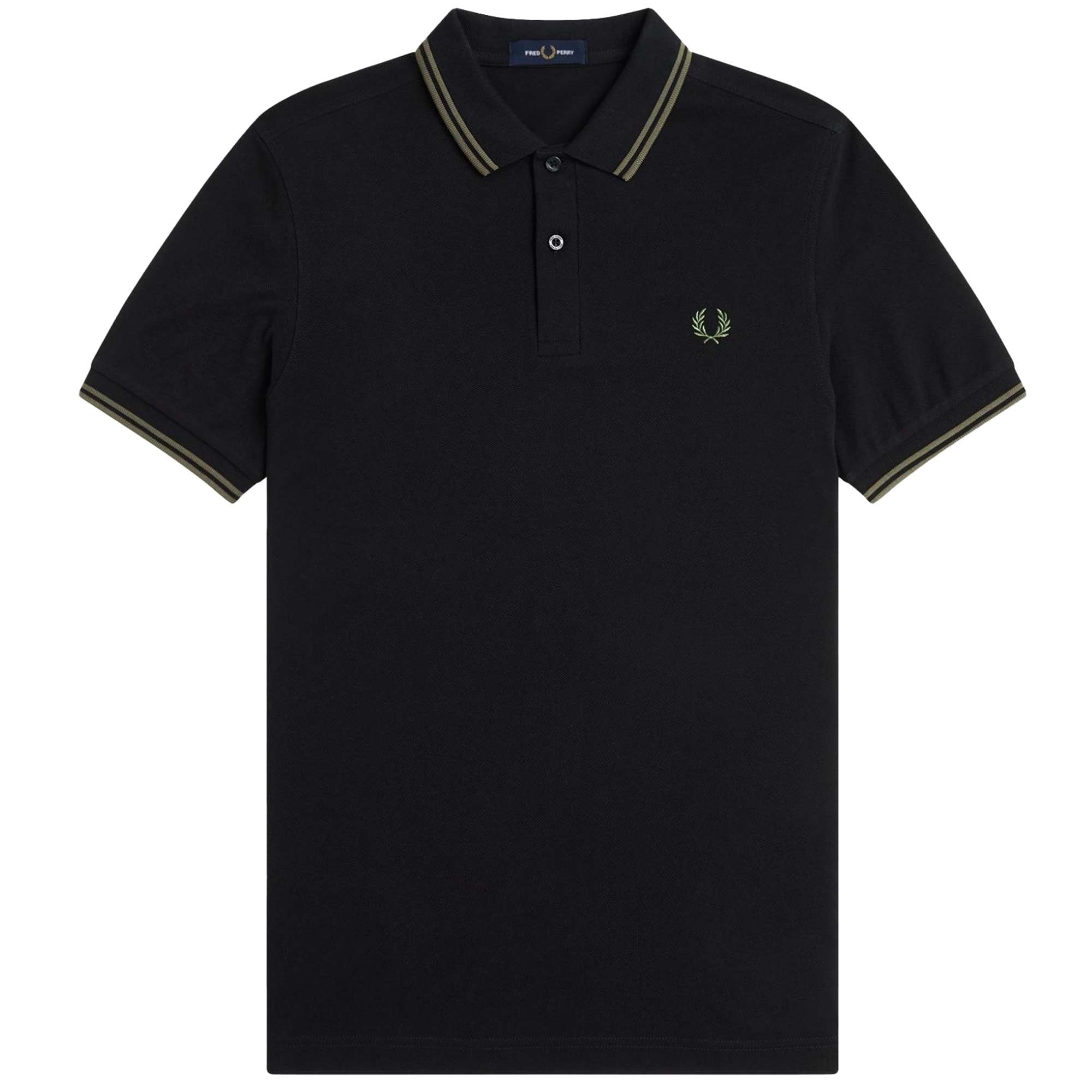 Fred Perry M3600 Twin Tipped Polo - Black