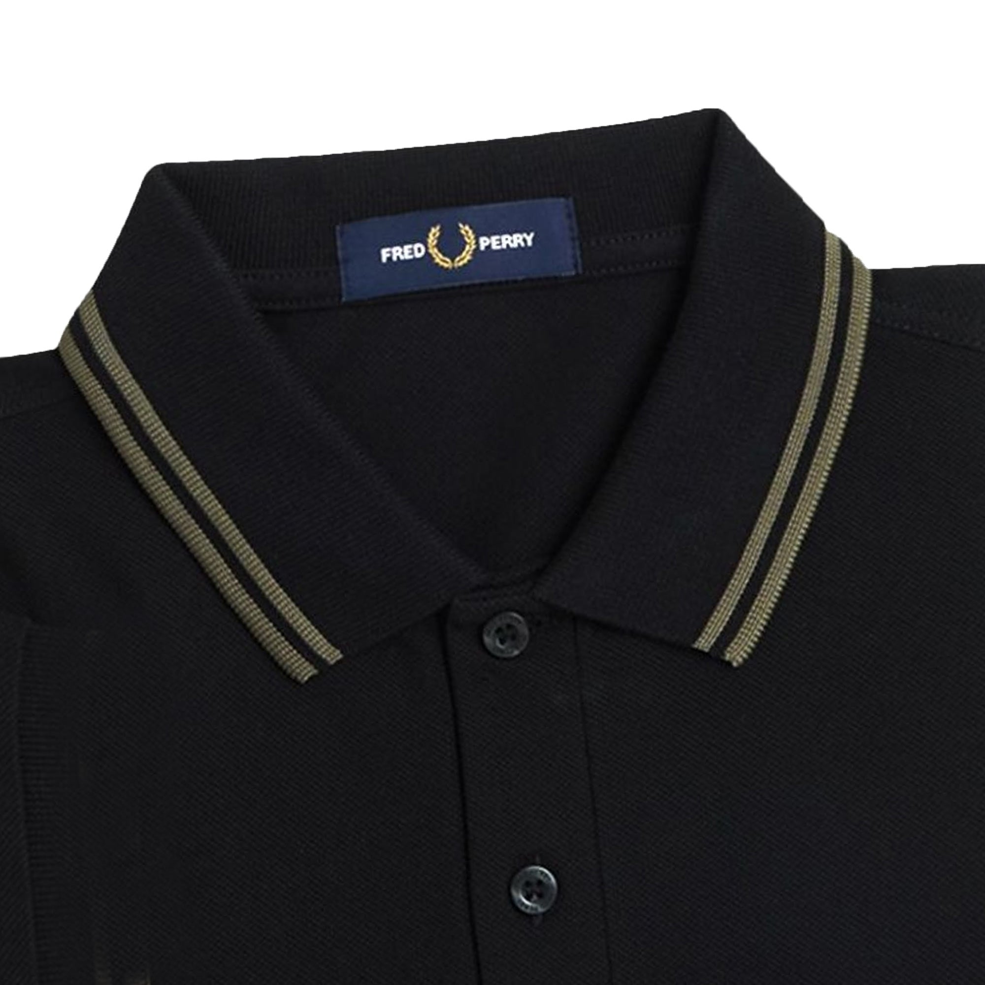 Fred Perry M3600 Twin Tipped Polo - Black