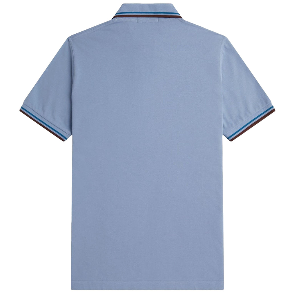 Fred Perry M-12 Twin Tipped Polo Shirt - Sky