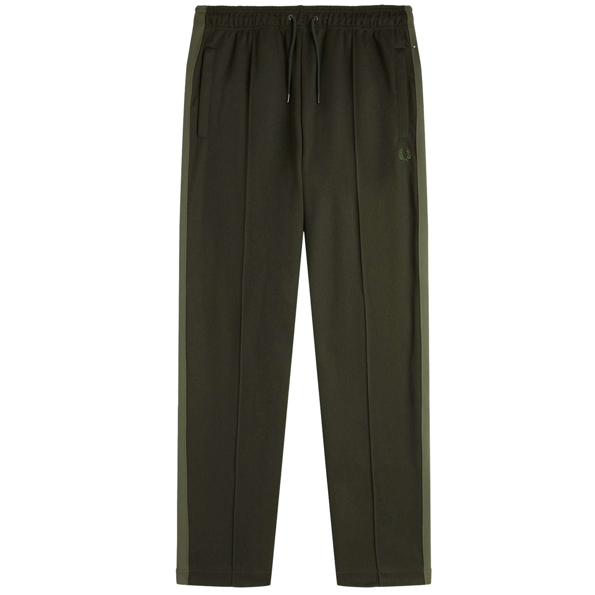 Fred Perry Tape Detail Track Pants - Hunting Green