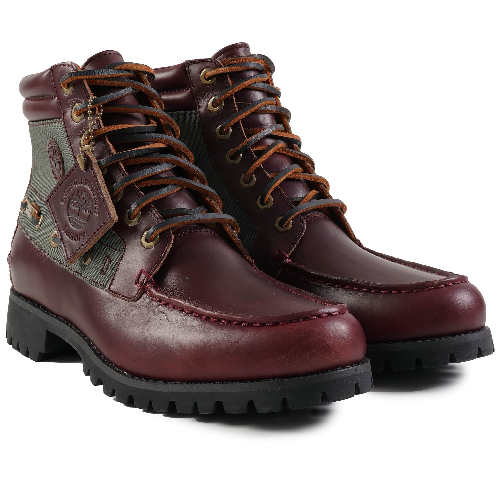 Timberland 7-Eye Mid Lace GTX Boots - Dark Red Full Grain